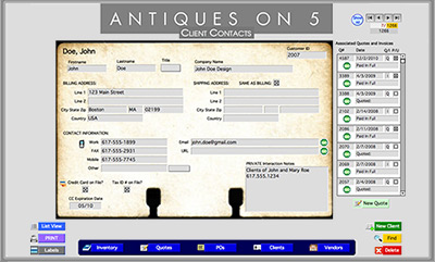 database design sample