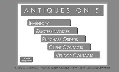 database design sample